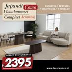 Woonkamer set Bankstel Tafel 4 stoelen v.a. €1795,-, Ophalen, Nieuw, Overige materialen, Japandi