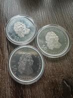 50 Gulden Munt 3 exemplaren, Postzegels en Munten, Munten | Nederland, Koningin Beatrix, Zilver, Ophalen of Verzenden, Losse munt