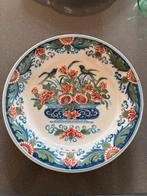 Handbeschilderd Makkums Wandbord - Vogel & Bloemen, Ophalen of Verzenden