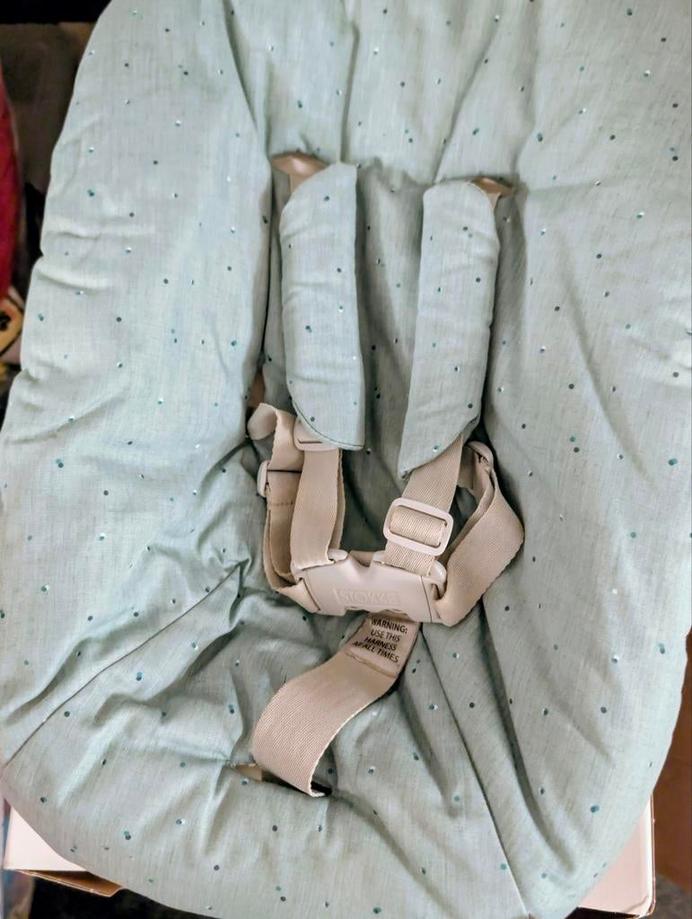 Stokke tripp trapp new born set. Mooie kleur groen., Kinderen en Baby's, Ophalen, Zo goed als nieuw, Overige typen