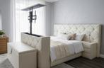 Robuuste luxe boxspring met tv lift €3950,- gratis levering, Ophalen of Verzenden, 180 cm, Hout, Nieuw