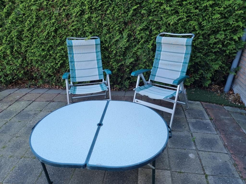 Ducdalf campingstoelen en tafel set, Ophalen, Gebruikt, Campingstoel