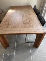 Teakhouten Eettafel, Ophalen, Gebruikt, 100 tot 150 cm, Nostalgisch Teakhout