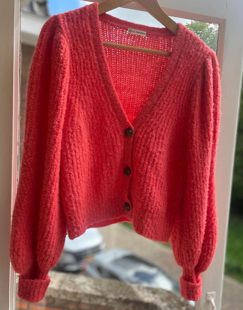 Ulla Johnson mooi zacht vest mt M alpaca oranje/koraal, Maat 38/40 (M), Verzenden, Oranje, Gedragen