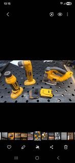 Dewalt 18vlt decoupeerzaag  rechte slijper haakse boor, Ophalen, Gebruikt