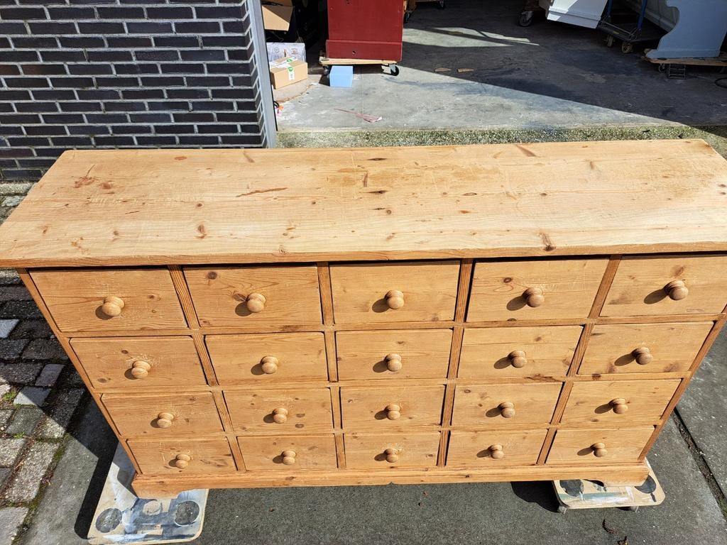 Grenen ladekast 20 lades, Ophalen, RoDeKo Volendam, R.kooij65@gmail.com, Gebruikt