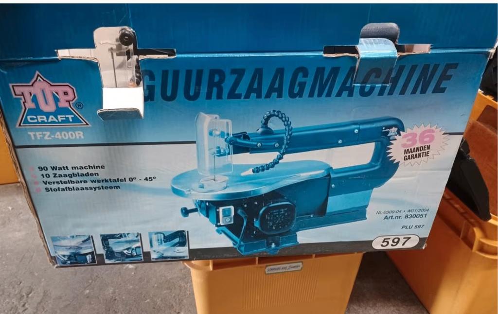 Topcraft figuurzaagmachine, Doe-het-zelf en Verbouw, Gereedschap | Zaagmachines, Ophalen, ., Zo goed als nieuw, .
