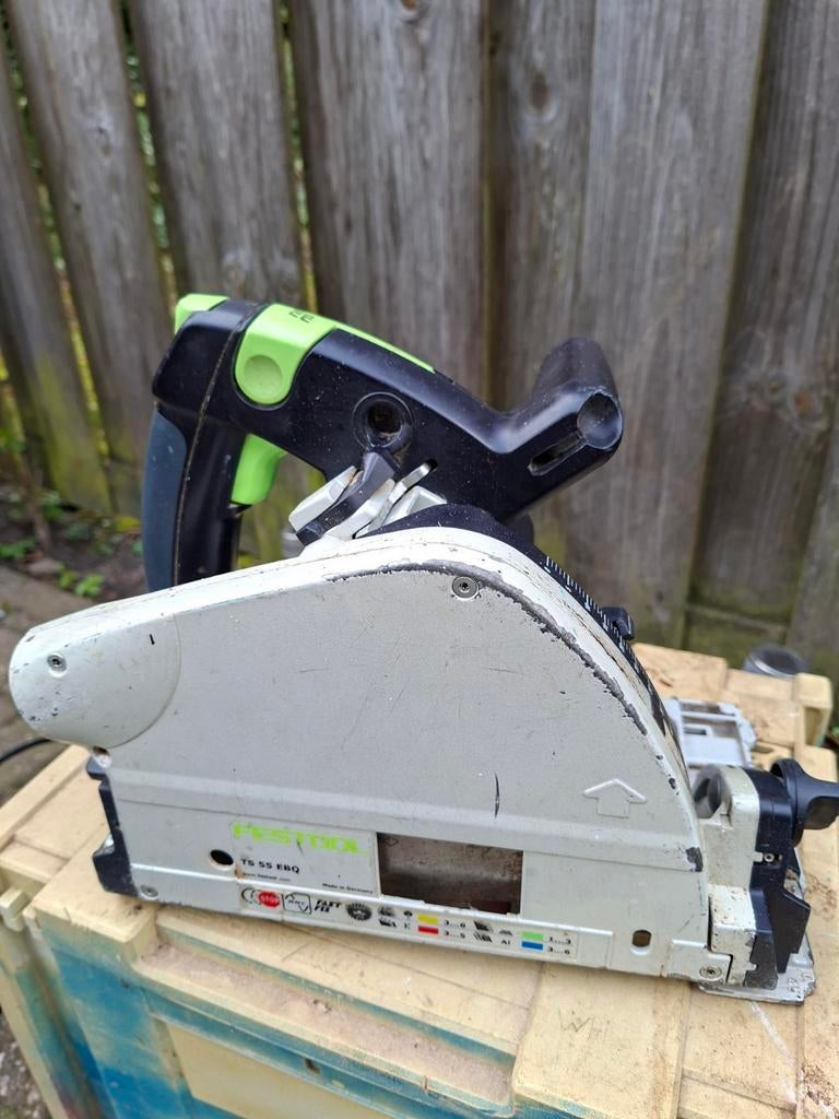 Festool invalzaag TS 55 EBQ, Invalzaag, Ophalen of Verzenden, Zo goed als nieuw, 30 tot 70 mm