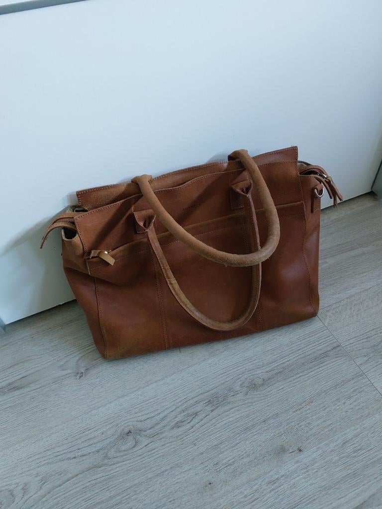 Burkely laptop tas 15 inch soepel leer, Computers en Software, Laptoptassen, Ophalen of Verzenden, 15 inch, Aktetas