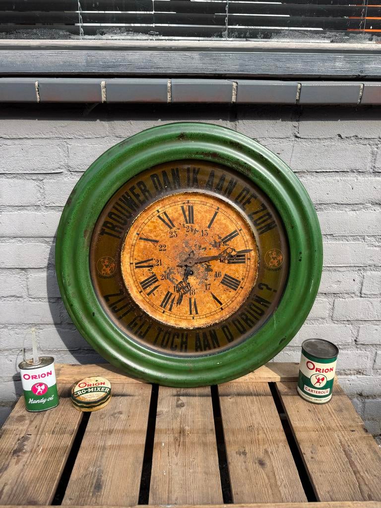 Antieke Orion Klok - "Trouwer dan ik aan de zon", Ophalen, Gebruikt, Gebruiksvoorwerp, .