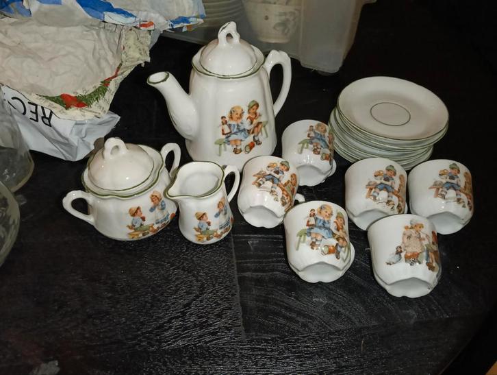 Vintage Kinder Theeservies - Antiek Speelgoed, Antiek en Kunst, Antiek | Servies los, Ophalen