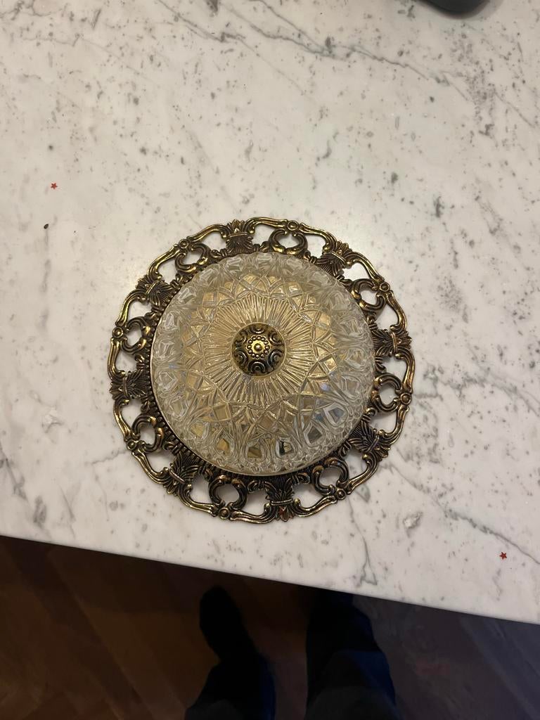 Vintage Massive Hollywood Regency plafondlamp, Ophalen