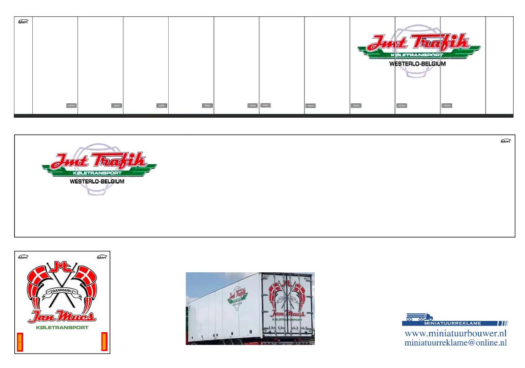 Vrachtauto decal 1:50 Jan Mues transport Westerlo ( type 1 ), Hobby en Vrije tijd, Modelauto's | 1:50, Verzenden, Nieuw, Bus of Vrachtwagen