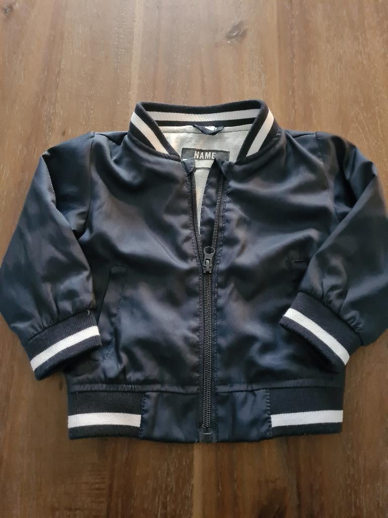 Blauw jasje maat 80, Ophalen of Verzenden, Zo goed als nieuw, Jongetje, Jasje