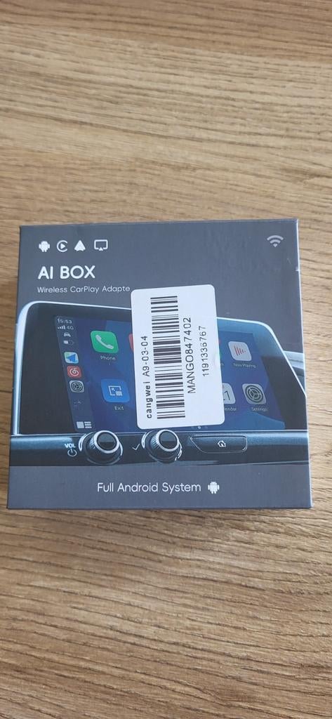 AI Box Wireless CarPlay Adapter - Full Android System, Auto diversen, Auto-accessoires, Nieuw, Ophalen of Verzenden