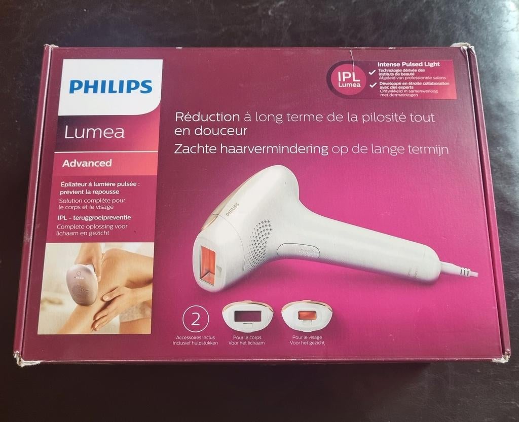 Philips Lumea Advanced IPL Laser Ontharingsapparaat, Ophalen of Verzenden, Zo goed als nieuw, Overige typen