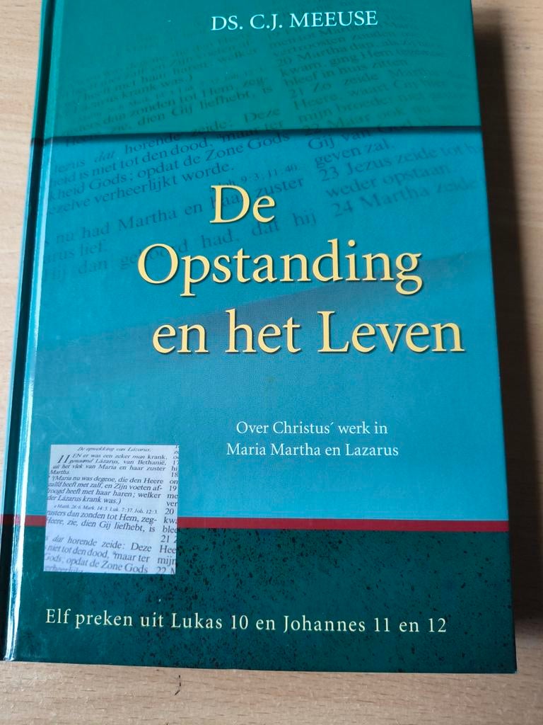 De opstanding en het leven. Ds CJ Meeuse, Ds CJ Meeuse, Christendom | Protestants, Ophalen of Verzenden, Zo goed als nieuw