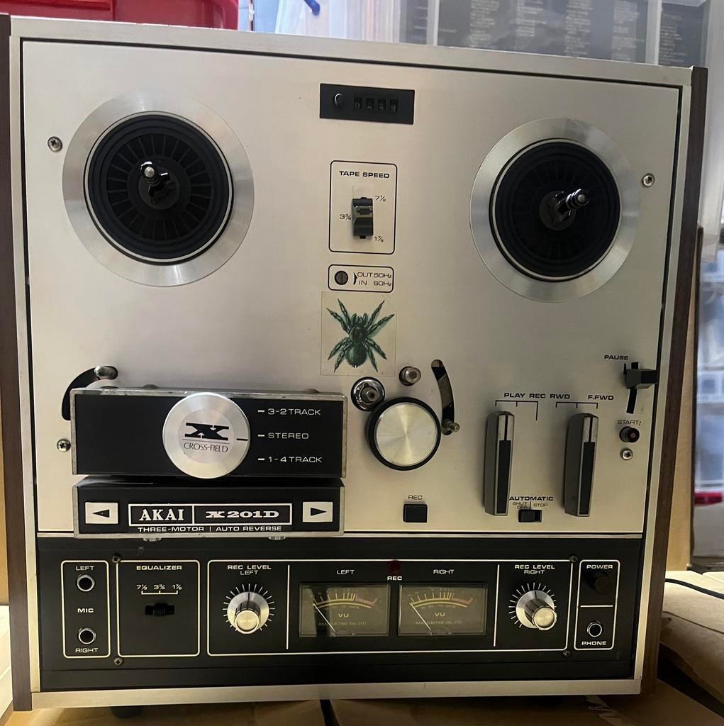 Akai X-201D bandrecorder (defect/voor reparatie), Audio, Tv en Foto, Bandrecorders, Ophalen of Verzenden