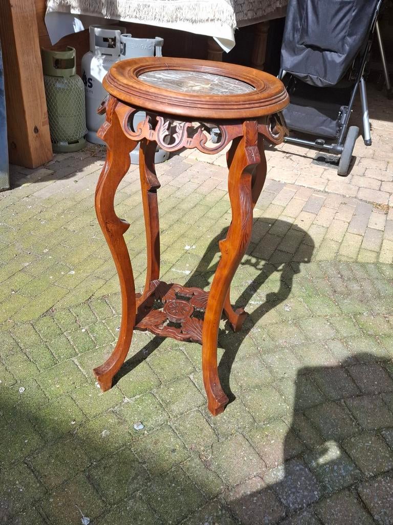 Bijzettafel/ Piedestal, Antiek en Kunst, Antiek | Meubels | Tafels, Ophalen