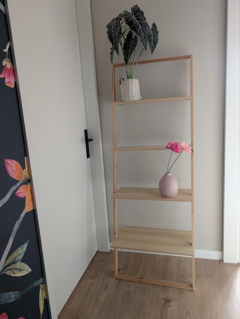 Leuk houten wandkastje / rek - 164x60 cm, Huis en Inrichting, Kasten | Stellingkasten, Ophalen, Gebruikt