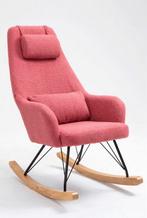 Aemely Schommelstoel Papa - Roze teddy stof - Nieuw, Ophalen, Modern, Comfortabel, Overige kleuren, Nieuw