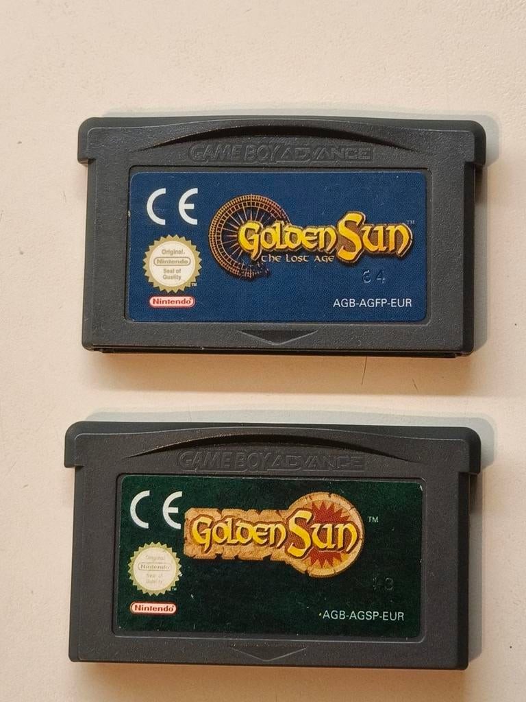 Golden Sun & Golden Sun: The Lost Age (Game Boy Advance), Gebruikt, 1 speler, Ophalen of Verzenden, Role Playing Game (Rpg)
