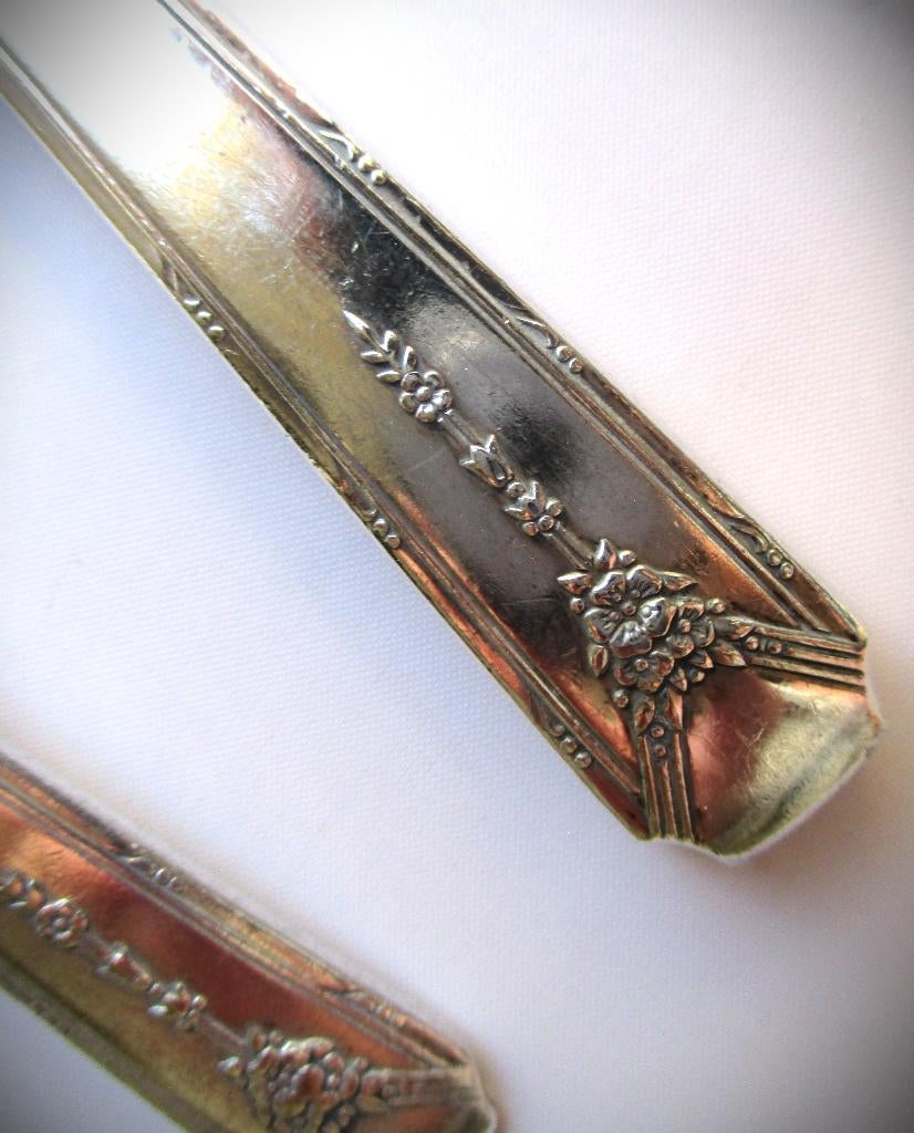 Zilver kleur oud bestek~Community Oneida Evening Star~Messen, Antiek en Kunst, Ophalen of Verzenden