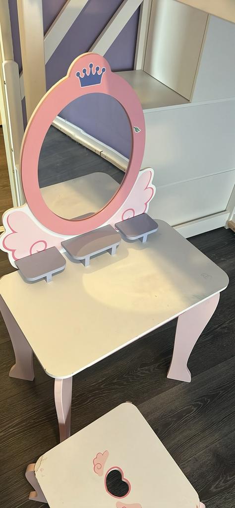 Makeuptafel kind, Huis en Inrichting, Tafels | Kaptafels, Ophalen, Zo goed als nieuw, 50 tot 100 cm, Minder dan 100 cm