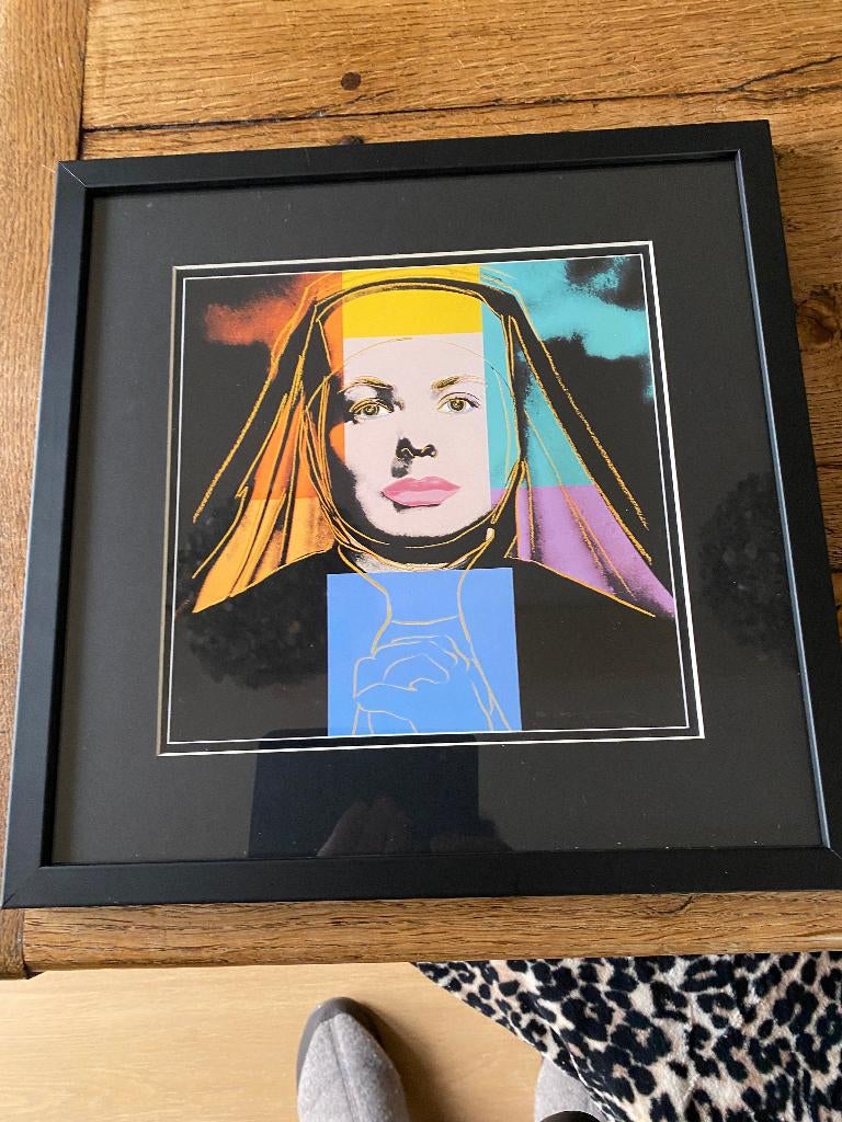 Kleurendruk, Andy Warhol - The Nun, Ingrid Bergman, Ophalen of Verzenden
