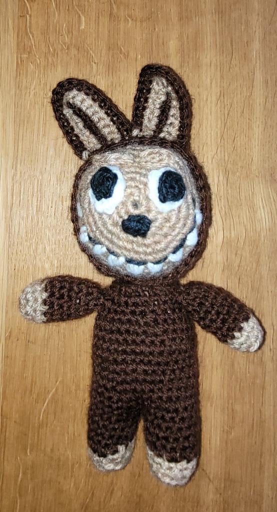 gehaakt schattig monsterpoppetje, handgemaakt, Overige typen, Nieuw, Ophalen of Verzenden, Klein (minder dan 20 cm)