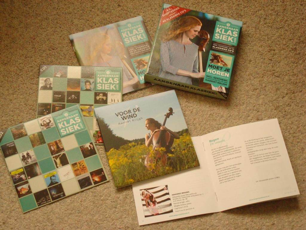 Harriet Krijgh..aangenaam..Incl. cd + 8 gedichten..3 cdbox.., Ophalen of Verzenden, Classicisme, Zo goed als nieuw, Kamermuziek