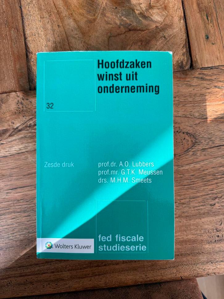 Hoofdzaken winst uit onderneming - Zesde druk, Boeken, Studieboeken en Cursussen, Gelezen, WO, Alpha, Ophalen of Verzenden