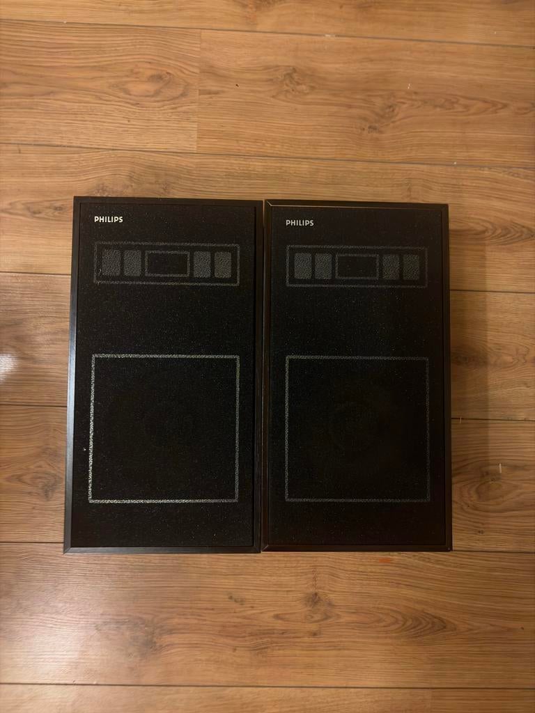 Philips luidsprekers, Ophalen of Verzenden, Gebruikt, Front, Rear of Stereo speakers, Philips