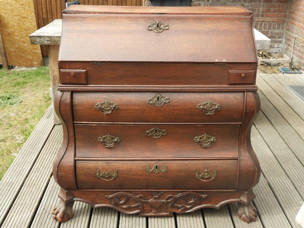 Semi antieke secretaire, Huis en Inrichting, Kasten | Secretaires, Ophalen, Gebruikt, Semi antiek