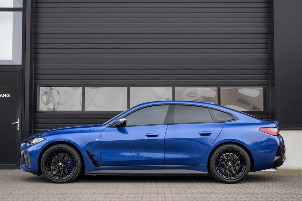 BMW I4 M50 544PK 84 kWh|360 Carmer|ACC|19 inch M4, Auto's, BMW, Gebruikt, Zwart, Blauw, Leder