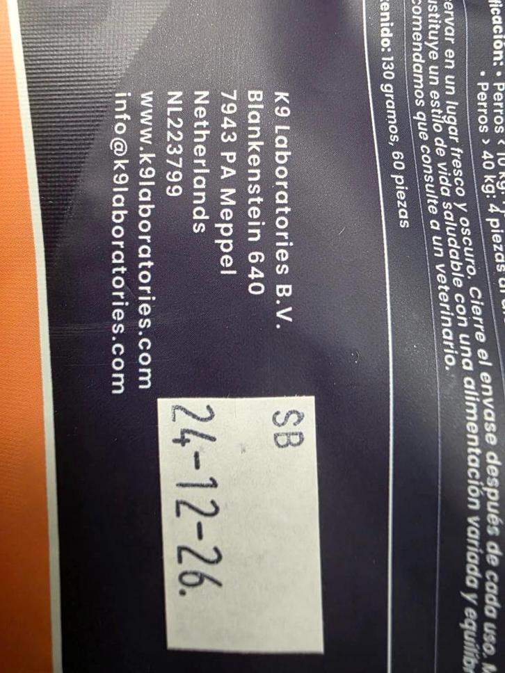 K9 voedingssupplement voor huid en vacht, Dieren en Toebehoren, Dierenvoeding, Hond, Ophalen of Verzenden