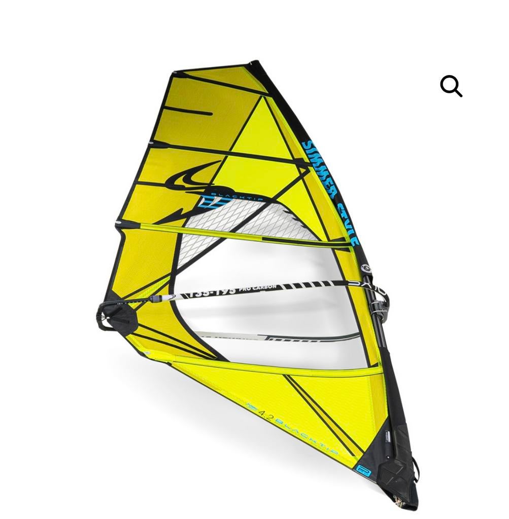 Gezocht simmer blacktip 4.0, Ophalen of Verzenden, Zo goed als nieuw, Zeil, Minder dan 5 m²