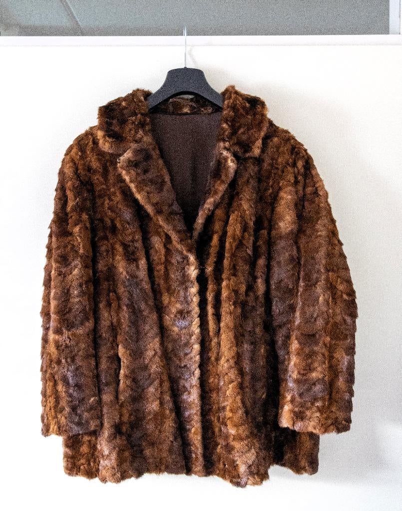 Bontjas nerts, Ophalen, Bruin, Maat 42/44 (L), Onbekend