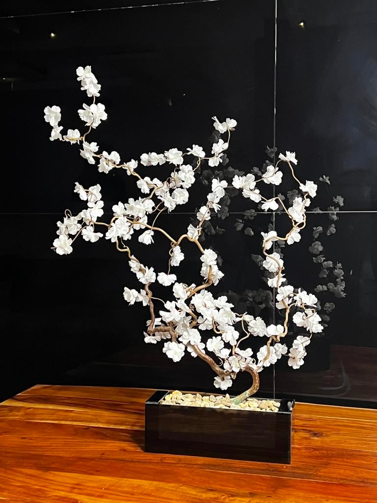 Kunst bloesemboom Wit - Kunstboom - New, Huis en Inrichting, Woonaccessoires | Kunstplanten en Kunstbloemen, Binnen, 90 cm, Nieuw