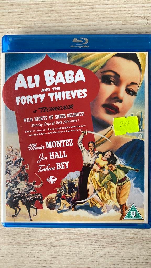 Ali baba and the forty thieves blu ray, Ophalen of Verzenden, Zo goed als nieuw, Avontuur