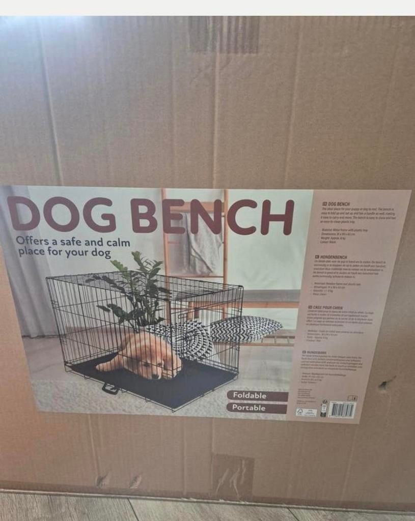 Honden bench splinternieuw in doos, Dieren en Toebehoren, Ophalen, Nieuw