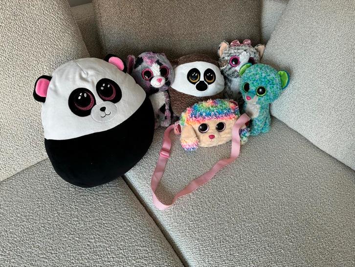 Ty Squishmallows en Beanie Boos knuffels - Diverse, Kinderen en Baby's, Speelgoed | Knuffels en Pluche, Zo goed als nieuw, Ty