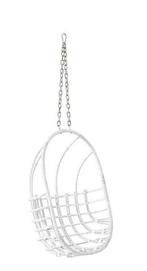 SISSY-BOY egg chair schommelstoel wit ophalen in oost, Ophalen, Wit, Riet of Rotan, Zo goed als nieuw