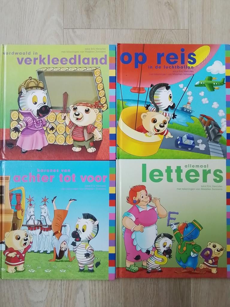 Zgan 4 hoteldebotel kinderboeken met kleurrijke illustraties, Ophalen of Verzenden, Zo goed als nieuw, 3 tot 4 jaar