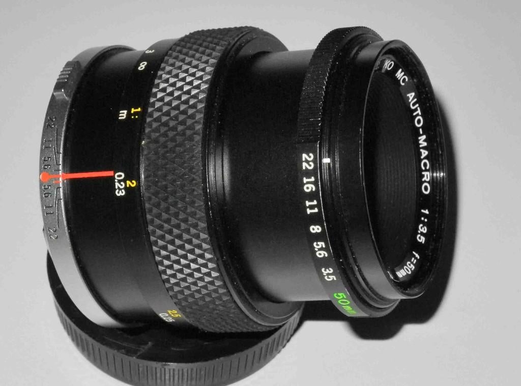 Olympus  OM 50mm 3.5 Macro lens, Ophalen of Verzenden, Zo goed als nieuw, Macrolens