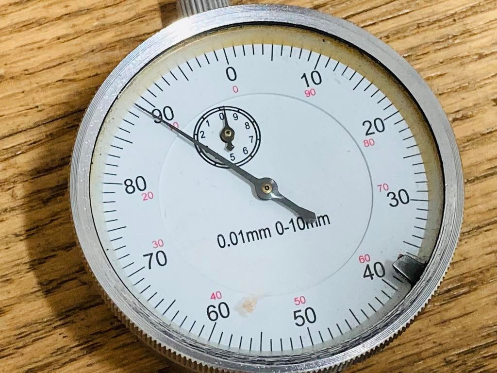 Meetklok 0-10x0.01 mm draaibank freesbank, Doe-het-zelf en Verbouw, Ophalen of Verzenden, Zo goed als nieuw