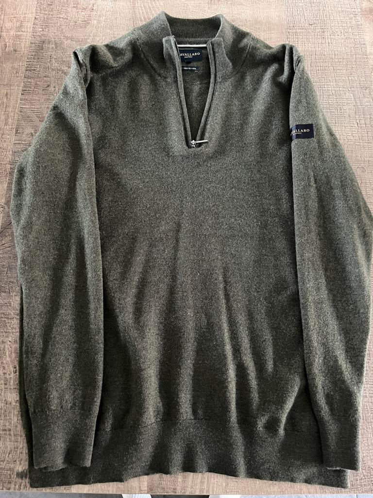 Cavallaro trui groen merino wol, Kleding | Heren, Truien en Vesten, Ophalen of Verzenden, Zo goed als nieuw, Groen