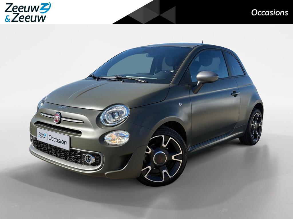 Fiat 500 0.9 TwinAir Turbo Sport | Verde Militaire mat| Appl, Auto's, Fiat, Voorwielaandrijving, 12 maanden, Gebruikt, Leder en Stof