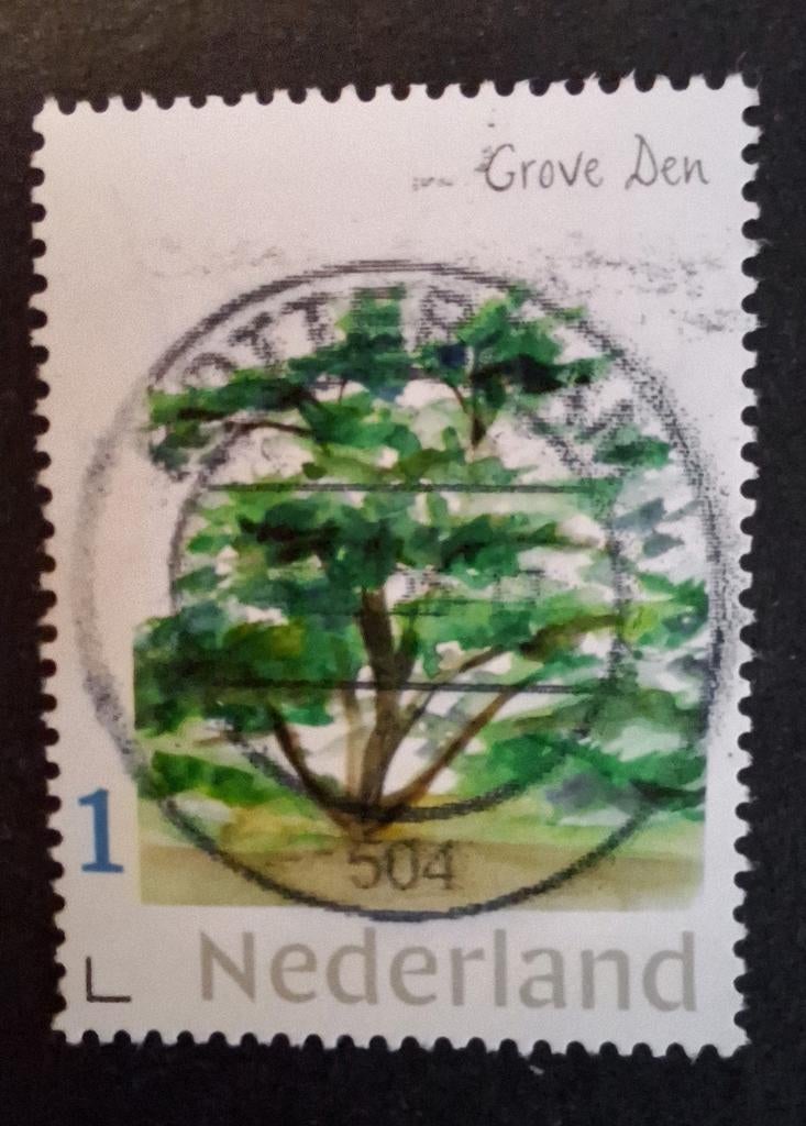 2021 Nederland - grove den, Ophalen of Verzenden, Na 1940, Gestempeld