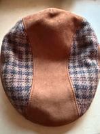 Zgan Suede- Harris Tweed flatcap maat 57, Kleding | Heren, Ophalen of Verzenden, Zo goed als nieuw, Pet